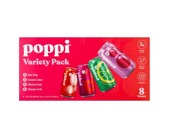 poppi Soda Variety Pack (8 ct) (Assorted)
