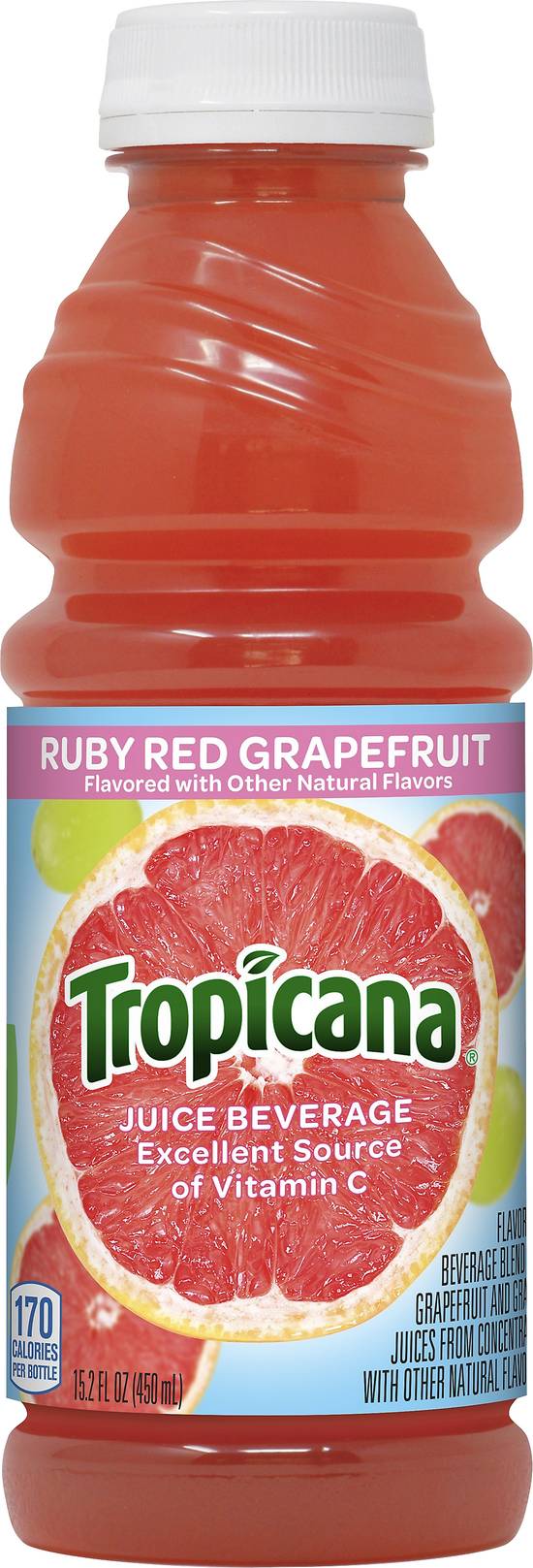 Ocean Spray Ruby Red Juice Drink Grapefruit 15.2 Fl Oz Bottle