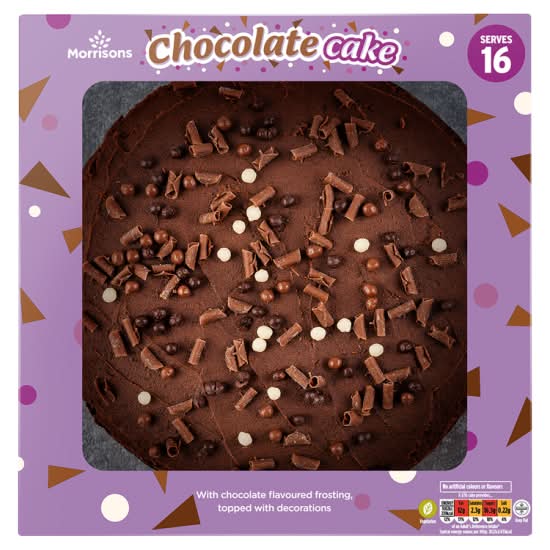 Morrisons Chocolate, Deliciously Sponge Filled Cake