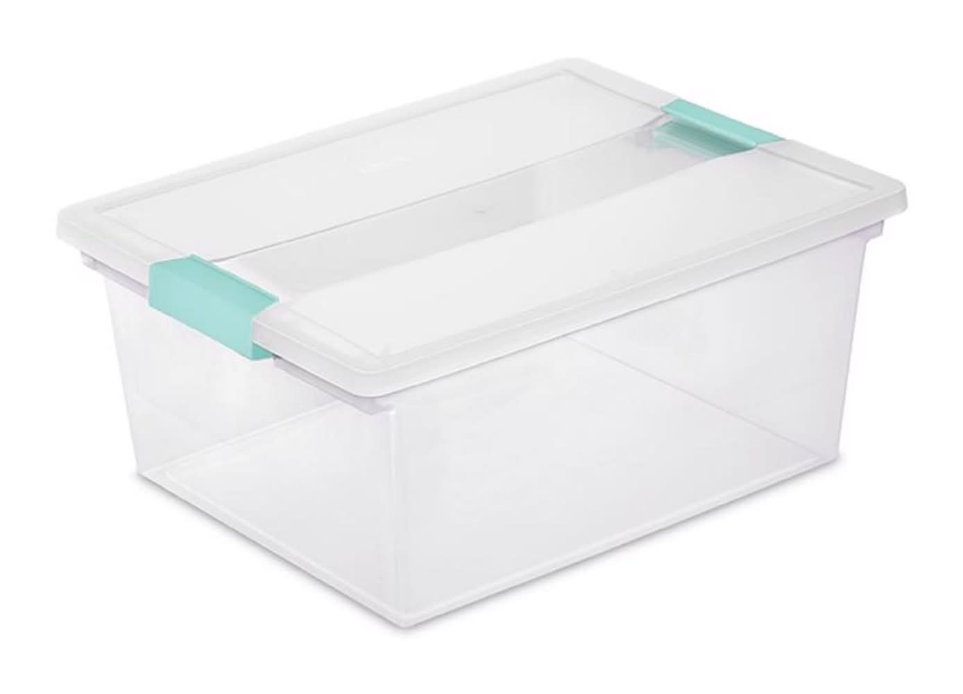 Sterilite 2.4 Cu Ft Assorted Clip Storage Box 6.25 In. H X 11 In. W X 14 In. D Stackable
