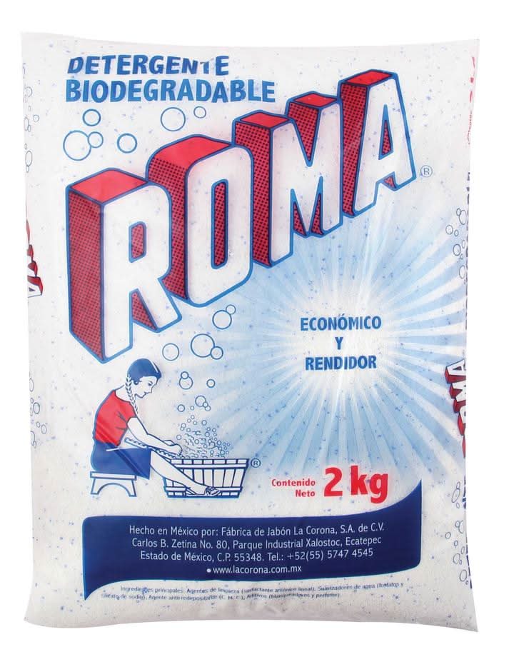 Roma · Detergente biodegradable para ropa en polvo (2 kg)