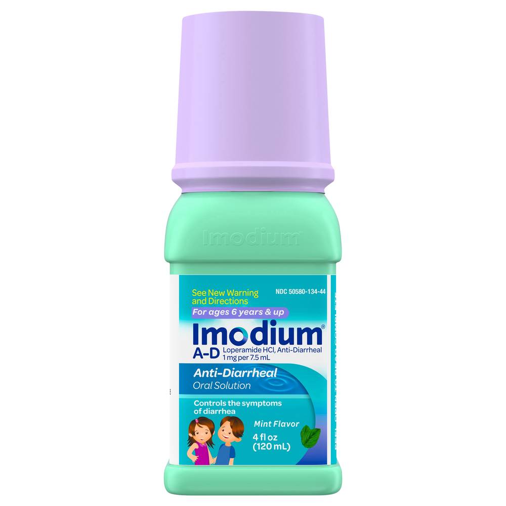 Imodium Anti-Diarrheal For Kids Mint Flavor Oral Solution