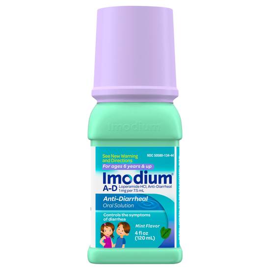 Imodium Anti-Diarrheal For Kids Mint Flavor Oral Solution