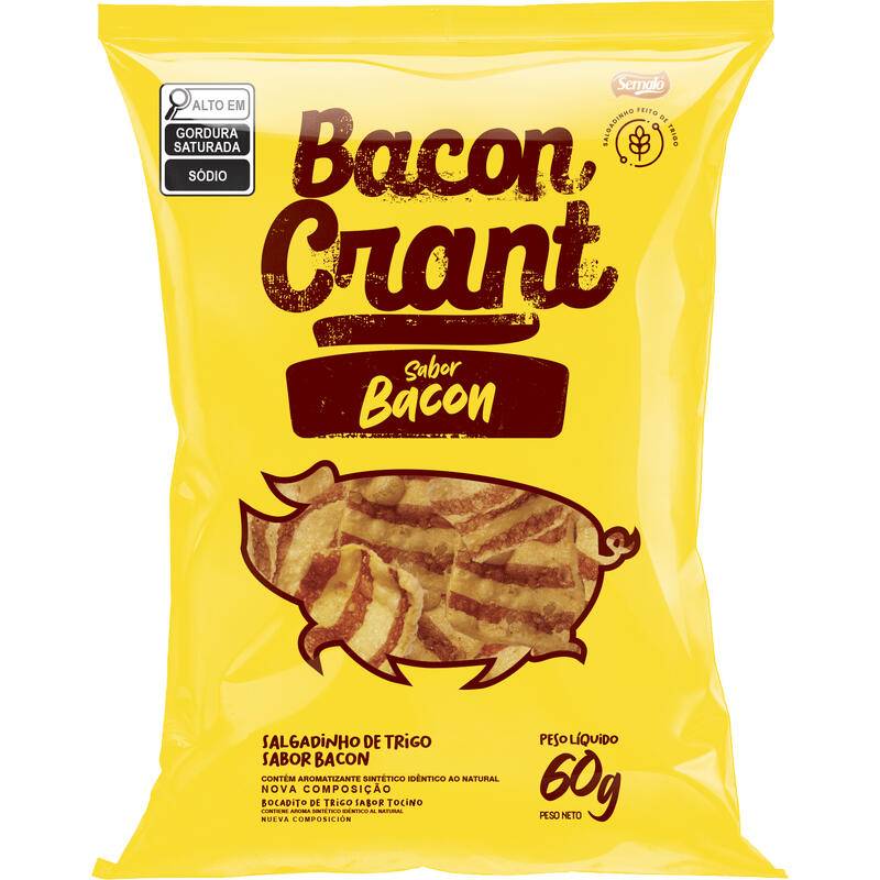 Bacon crant salgadinho sabor bacon (60g)