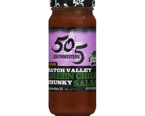 505 Southwestern · Hatch Valley Green Chile Chunky Medium Salsa (16 oz)