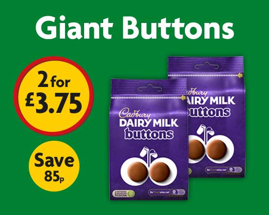 2 for £3.75 - Giant Buttons 119g
