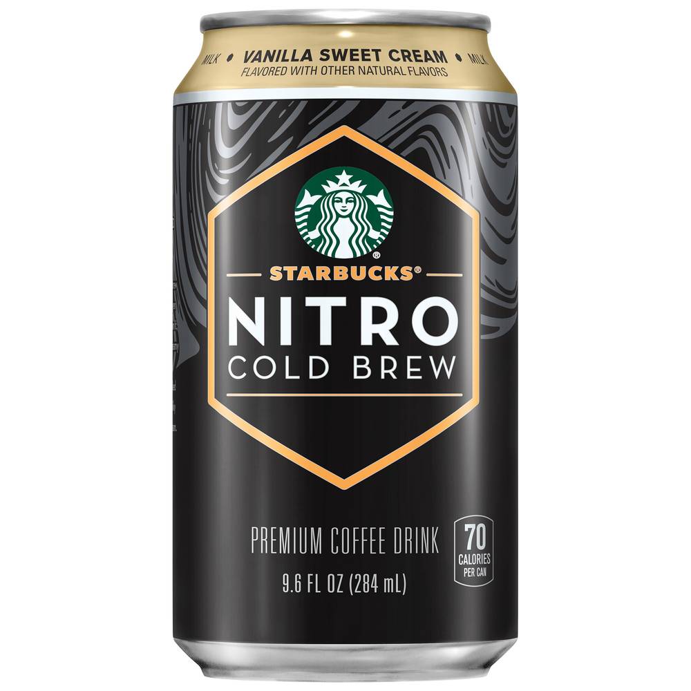 Starbucks Nitro Cold Brew Premium Coffee Drink (9.6 fl oz) (vanilla sweet cream)