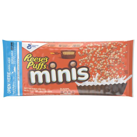 Reese's Puffs Reese's Mini Puffs Breakfast Cereal Bag (chocolate, peanut butter)