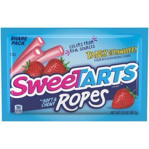 SweeTarts Tangy Strawberry Soft & Chewy Ropes Candy 3.5oz Bag