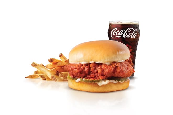 Nashville Hot Hand-Breaded Chicken Sandwich Combo