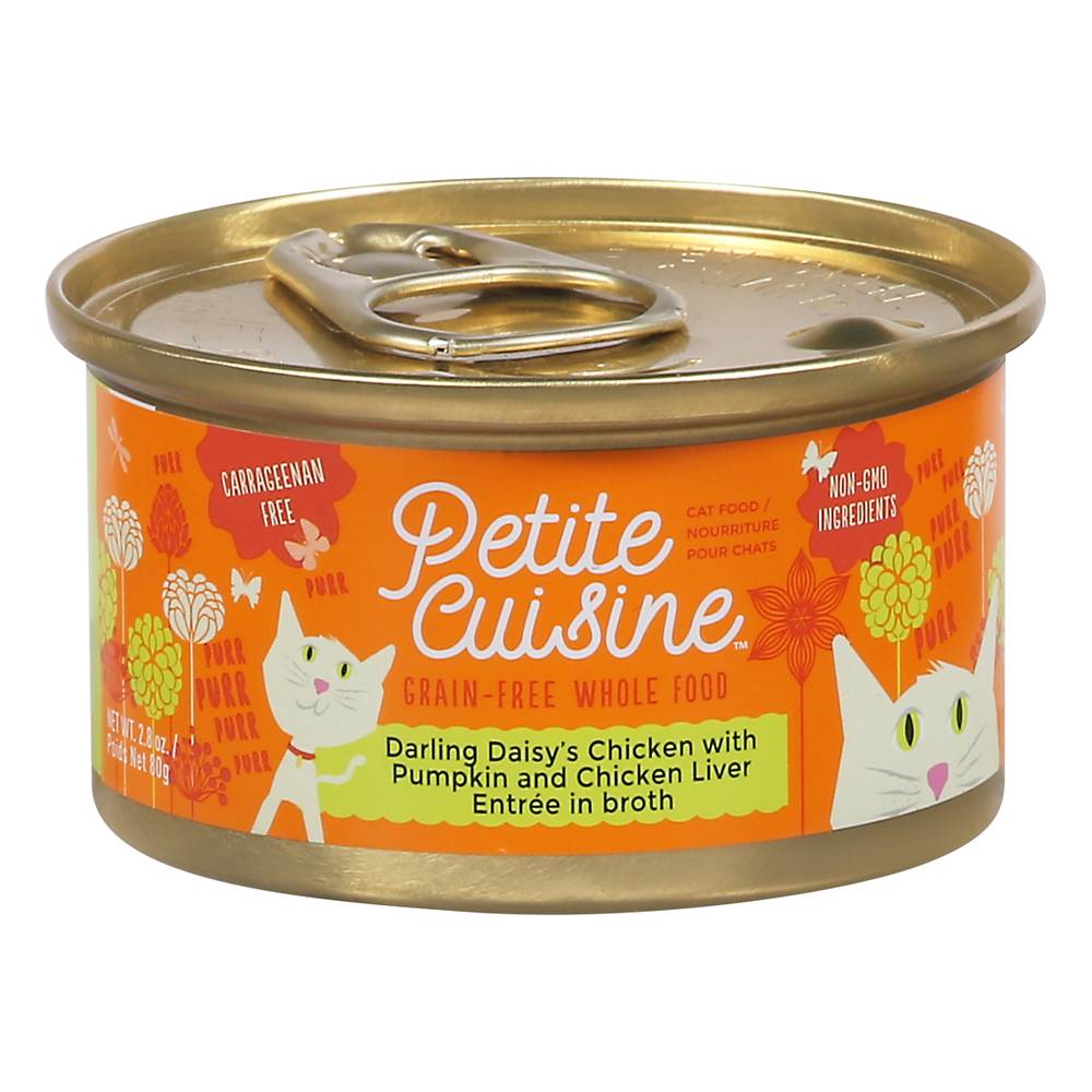 Petite Cuisine Chicken With Pumpkin and Chicken Liver Entree in Broth Cat Food (2.8 oz)