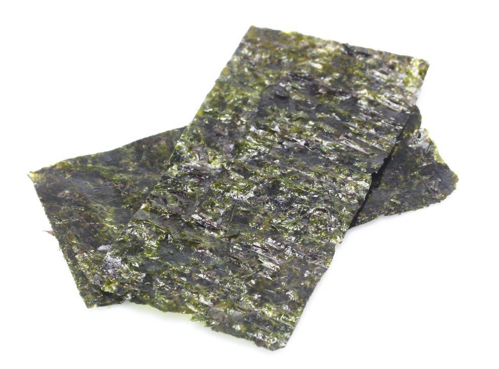 Sushi Grade Gold Yaki Nori (Roasted Seaweed) - half sheet, 100 ct pkg