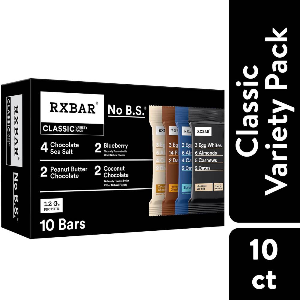 RXBAR Whole Food Protein Bars (1.14 lbs, 10 ct)