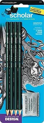 Prismacolor Design Drawing Pencil Set, 4 Pencils, 1 Eraser