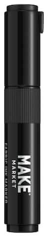 Make Market Bullet Tip Permanent Fabric Ink Marker, Jumbo, Black
