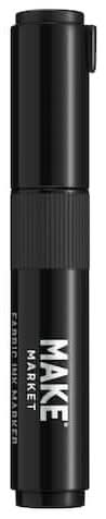 Make Market Bullet Tip Permanent Fabric Ink Marker, Jumbo, Black