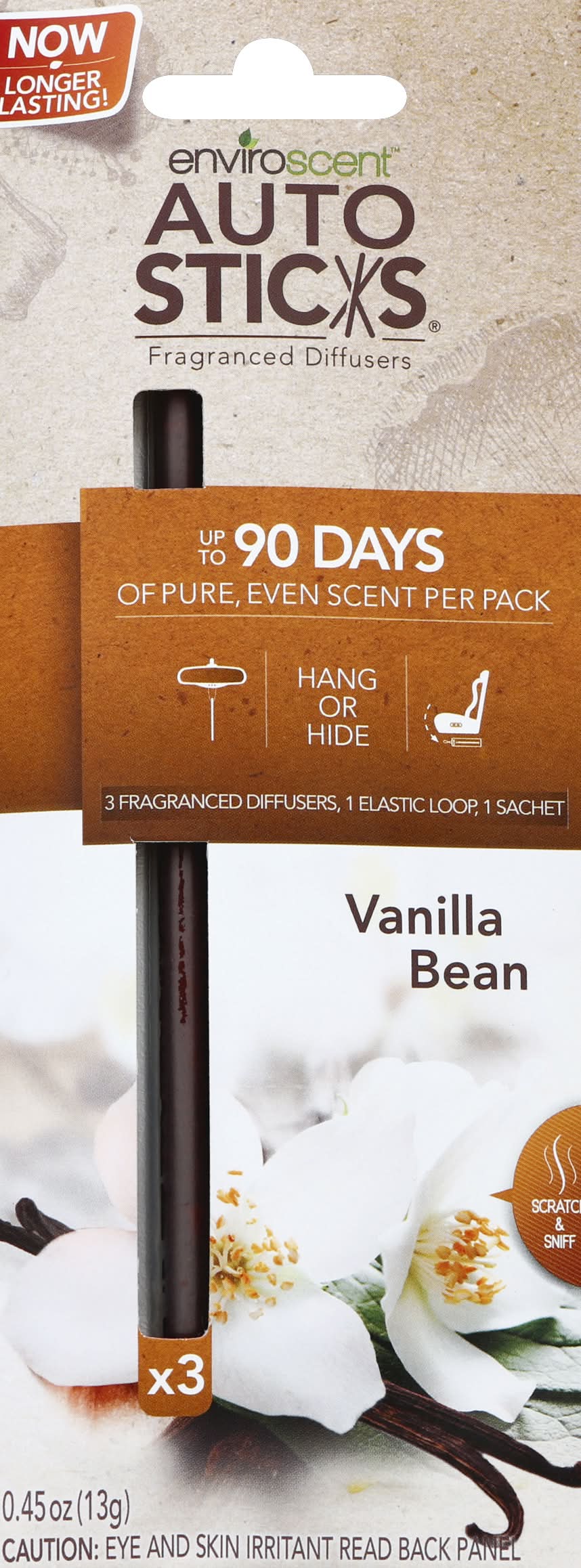 EnviroScent Auto Sticks Vanilla Bean Fragrance Diffusers - Delivery in ...