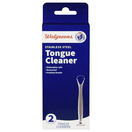 Walgreens Stainless Steel Tongue Cleaner (2 ct)