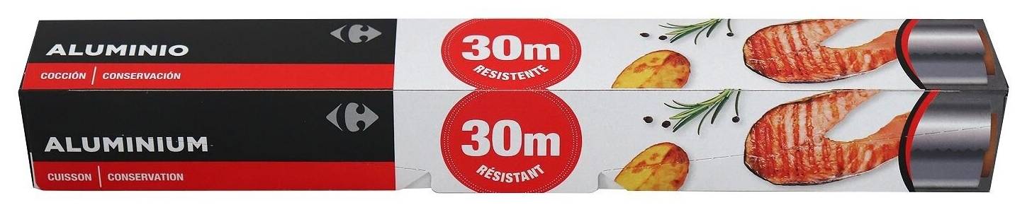 Carrefour - Rouleau papier aluminium, 30 m