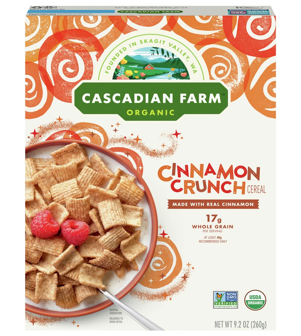 Cascadian Farm Organic Instant Cereals, Cinnamon Crunch (9.2 oz)