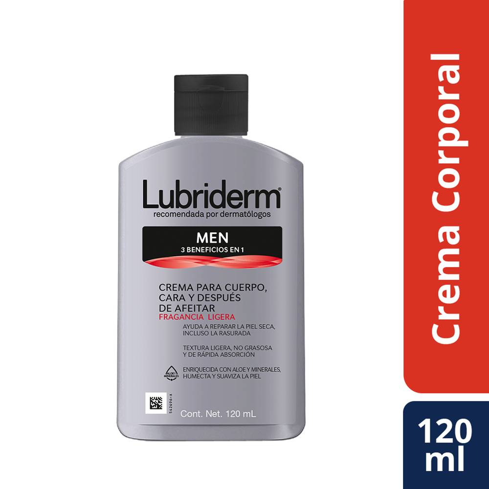 Lubriderm · Crema corporal para hombres (120 ml)