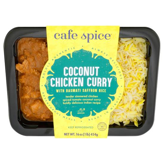 Cafe Spice Medium Coconut Chicken Curry With Saffron Rice