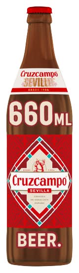 Cruzcampo Sevilla Lager Beer Bottle (660ml)
