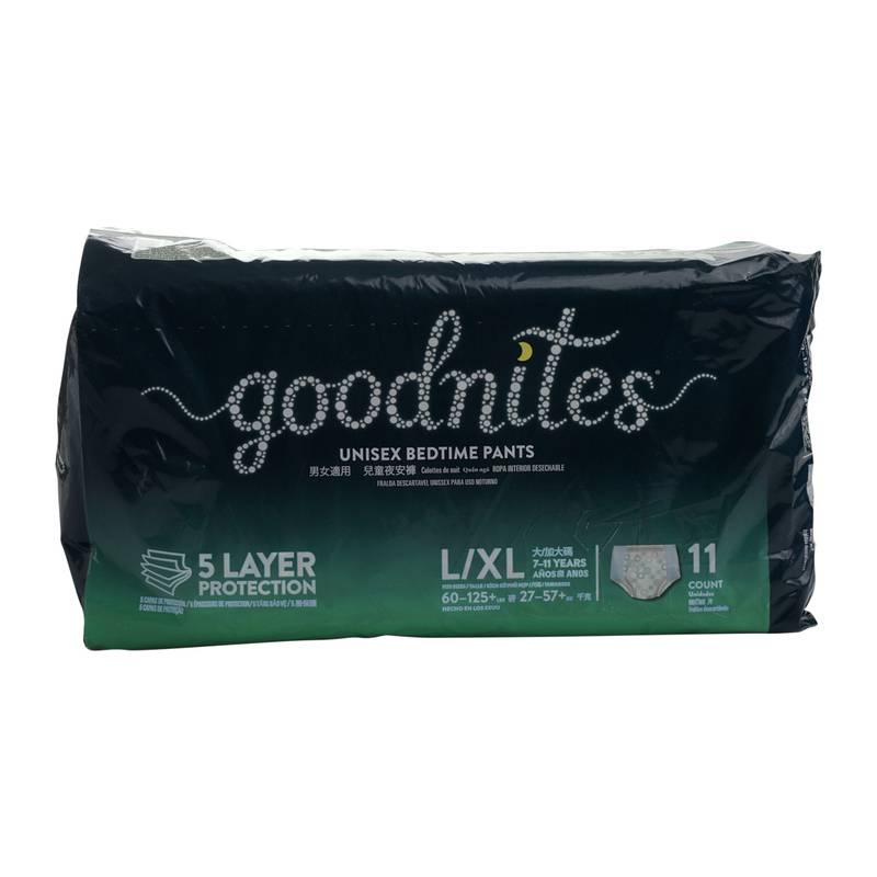 Goodnites ropa interior desechable l/xl (11 piezas)