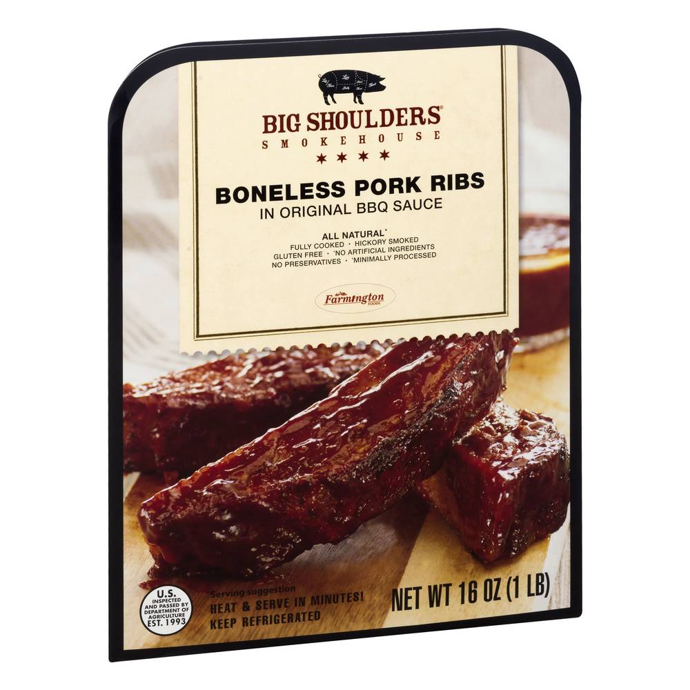 Big Shoulders Smokehouse Boneless Pork Ribs (16 oz)