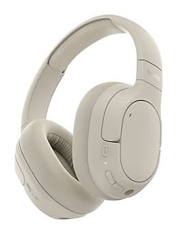 Belkin SoundForm Isolate Wireless Noise Cancelling Headphones, Bluetooth, Sand (AUD008fqSA)