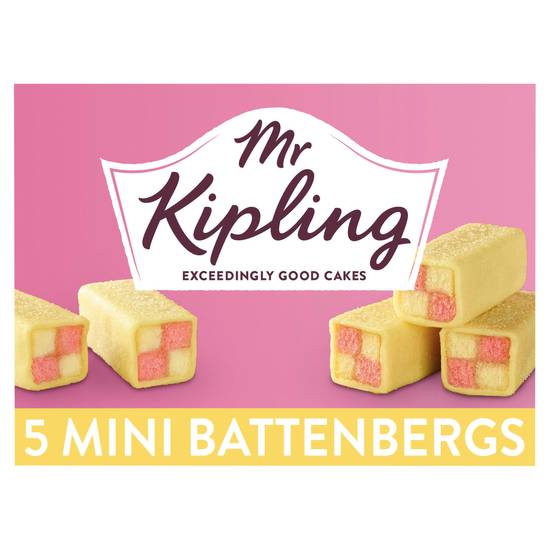 SAVE £1.00 Mr Kipling Mini Battenberg Cakes x5