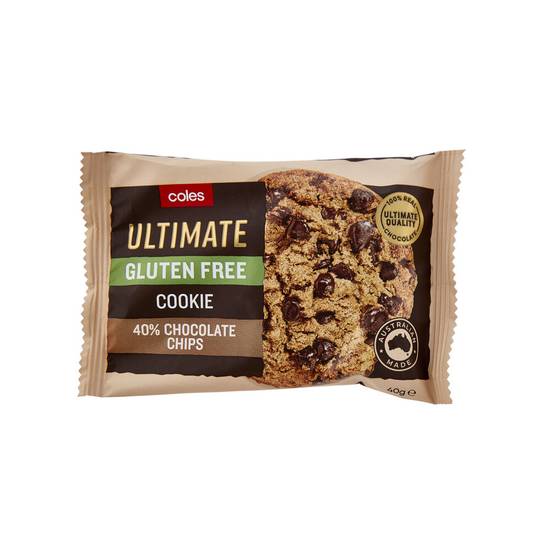 Coles Ultimate Gluten Free Cookie 40% Chocolate Chips 40g