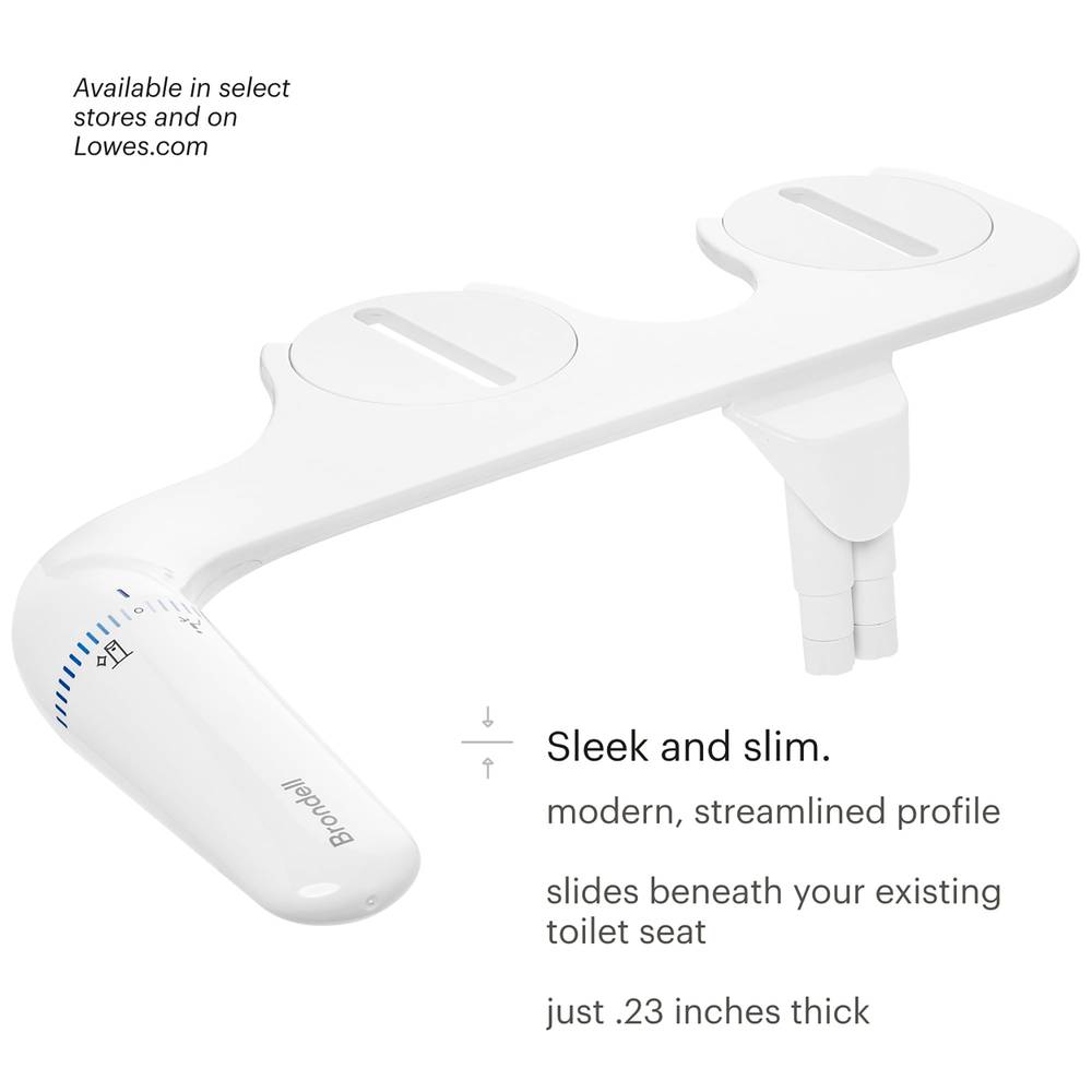 Brondell Easyspa Bidet Attachment with Ergonomic Controls and Dual Nozzles | LES-12