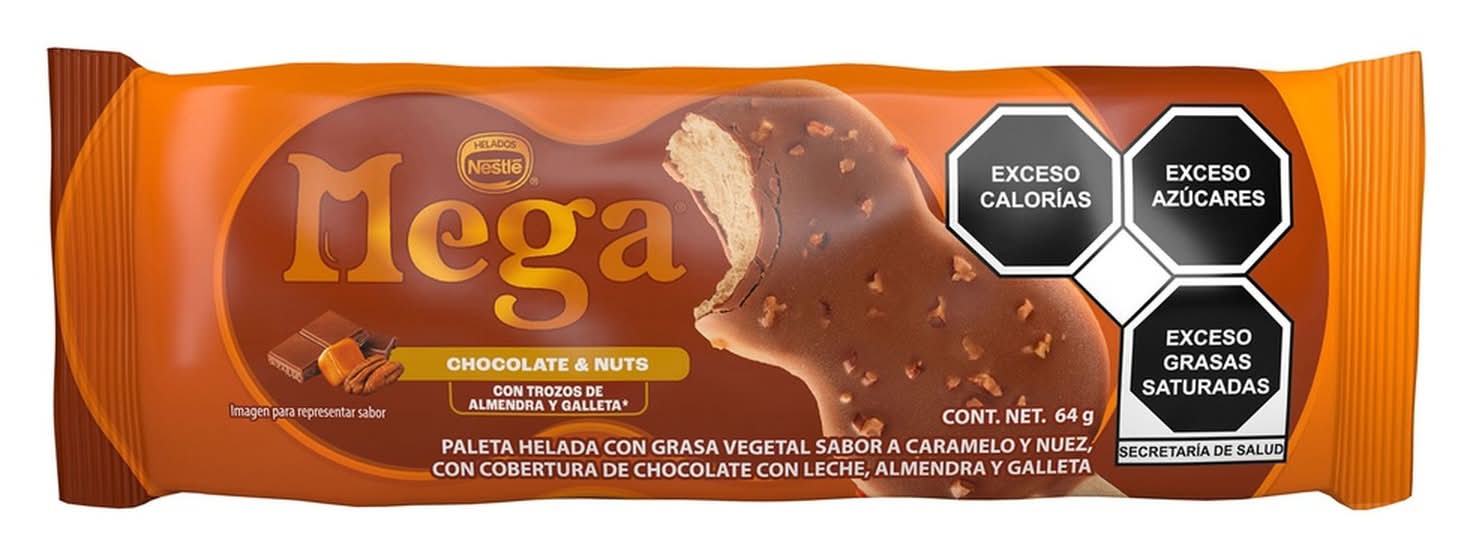 Helados Nestlé · Paleta helada, chocolate-nuez (4 g)
