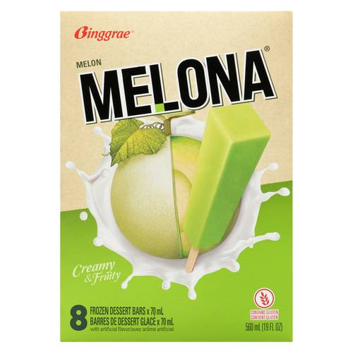 Melona Fruity and Juicy Frozen Dessert Bars (70 ml, 8 ct)