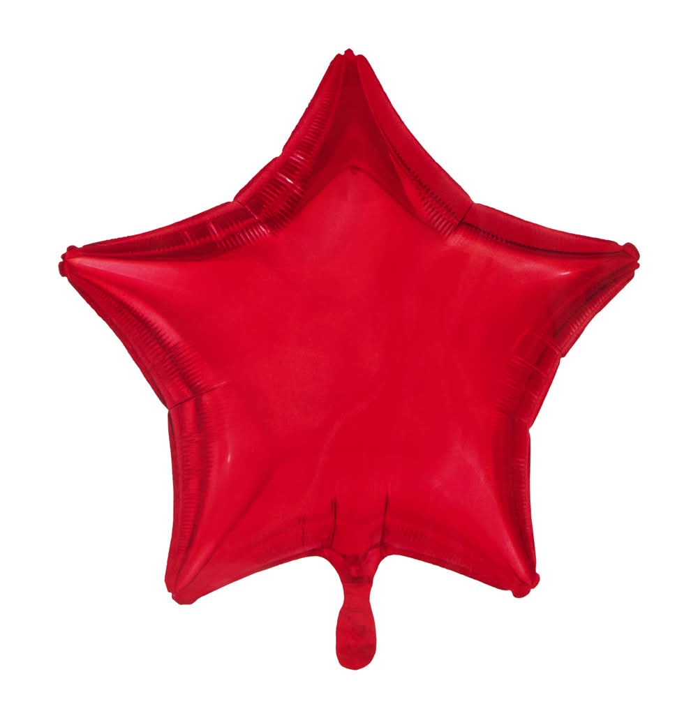 Inflated Red Star Balloon Red Star