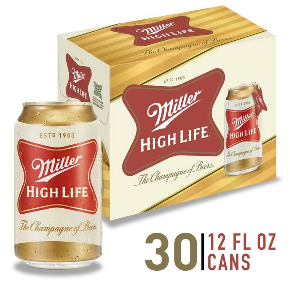 Miller High Life The Champagne Of Beer (30 x 12 fl oz)