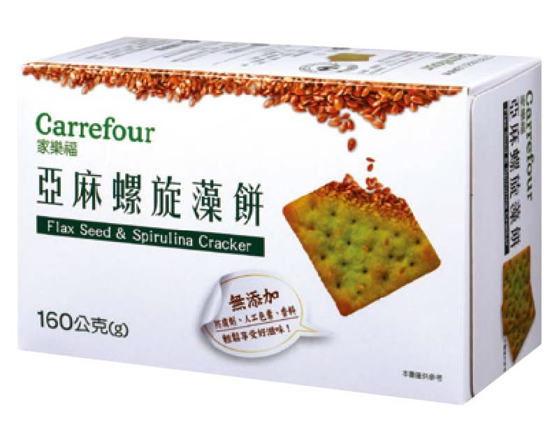 家樂福亞麻螺旋藻餅160g <160g克 x 1 x 1BOX盒>