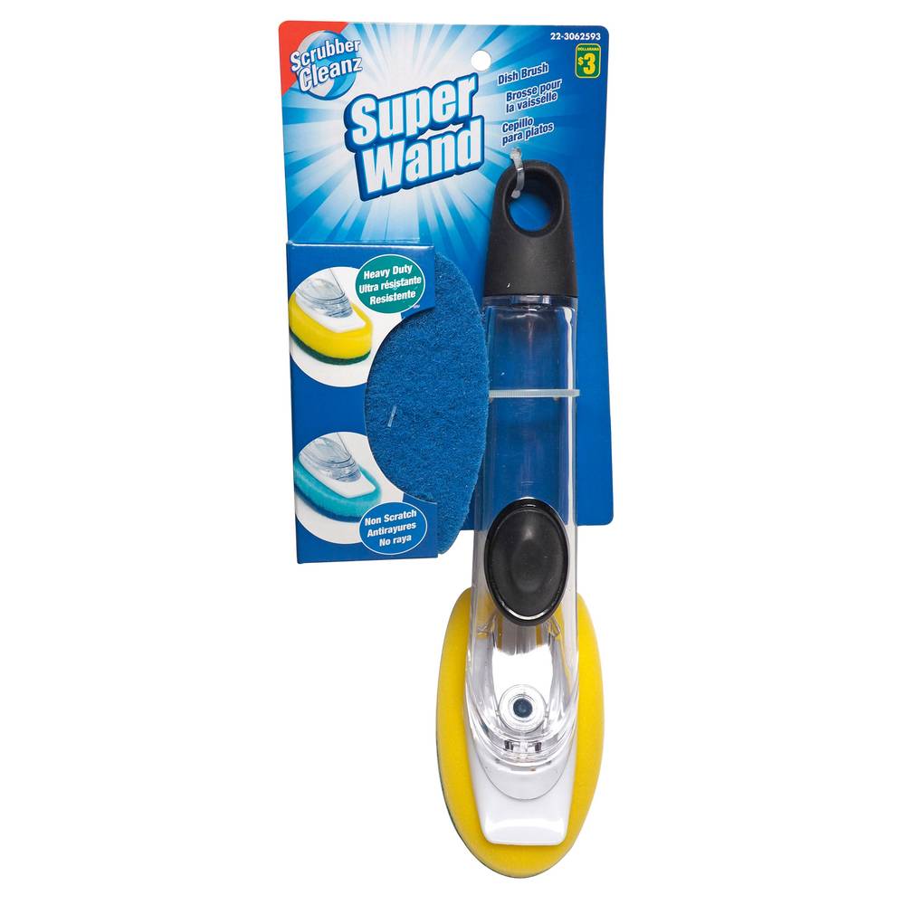 Scrubber Cleanz Super Wand Heavy Duty Dish Brush