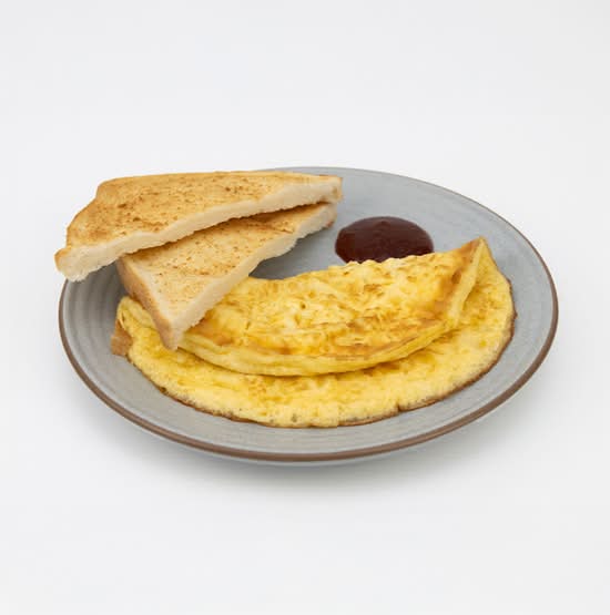 Kids Cheesy Corn Omelette