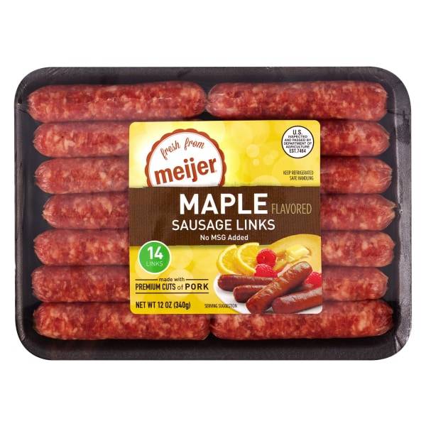 Fresh From Meijer Maple Sausage Links (12 oz)