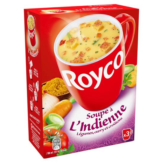 Royco - Soupe à l'indienne (légumes, curry, croûtons)