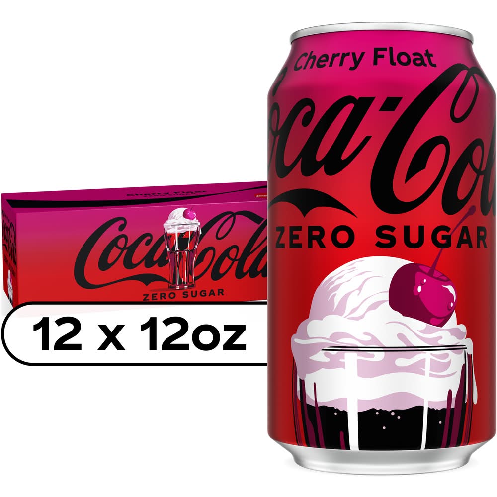 Coca-Cola Zero Sugar Soda, Cherry Vanilla (12 x 12 fl oz)