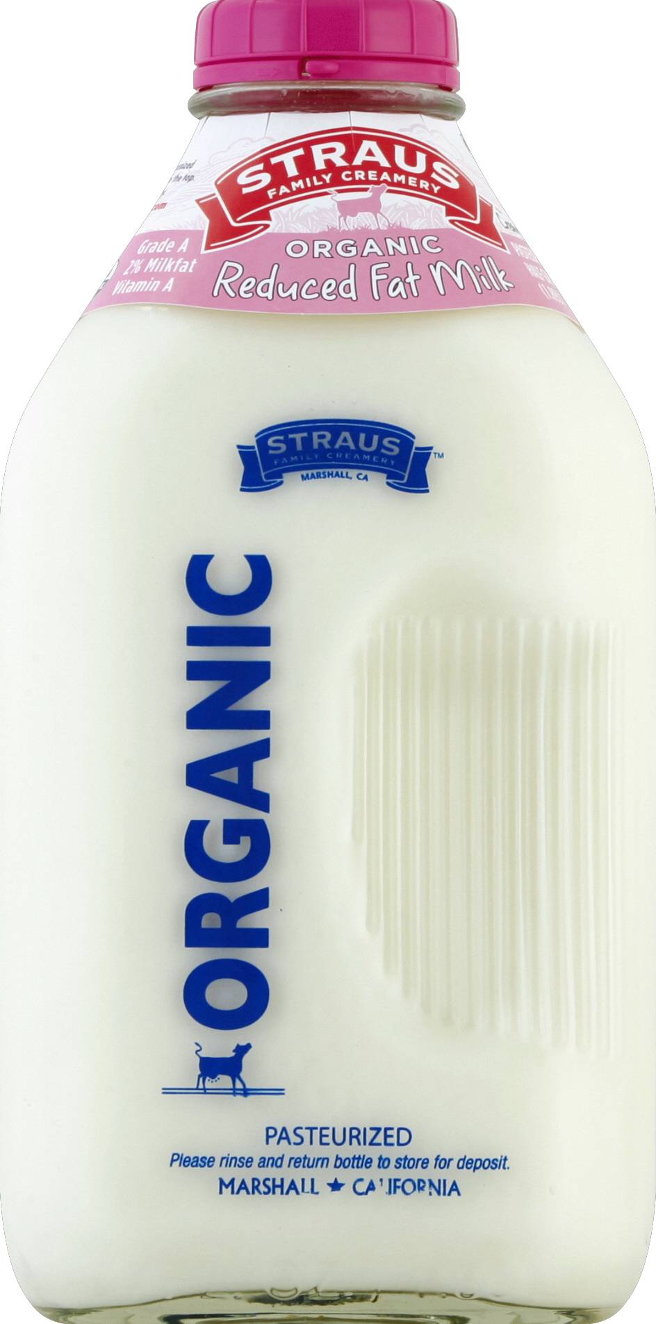 Straus Family Creamery Organic Reduced Fat Milk (1.89 L)