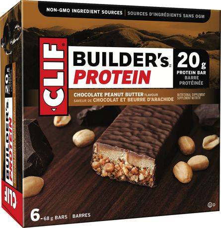 Clif Builder's Protein Bar Chocolate Peanut Butter (6 ct)