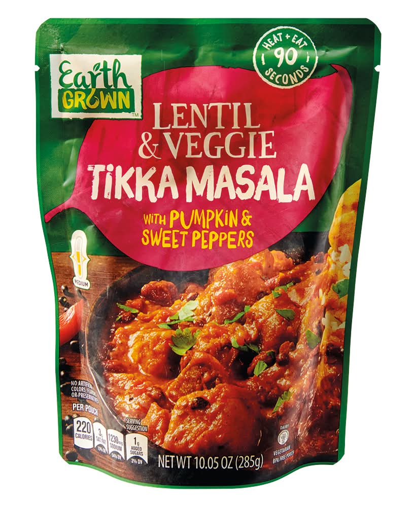 Earth Grown Lentil & Veggie Tikka Masala, Pumpkin & Sweet Peppers (10.05 oz)