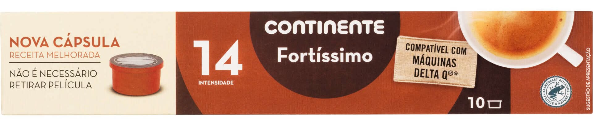 Cápsulas de Café Fortíssimo Int 14 Continente (emb. 10 un)