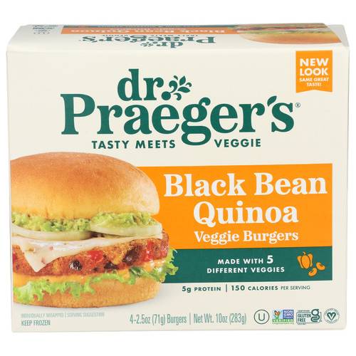 Dr. Praeger's All Natural Black Bean Quinoa Burgers