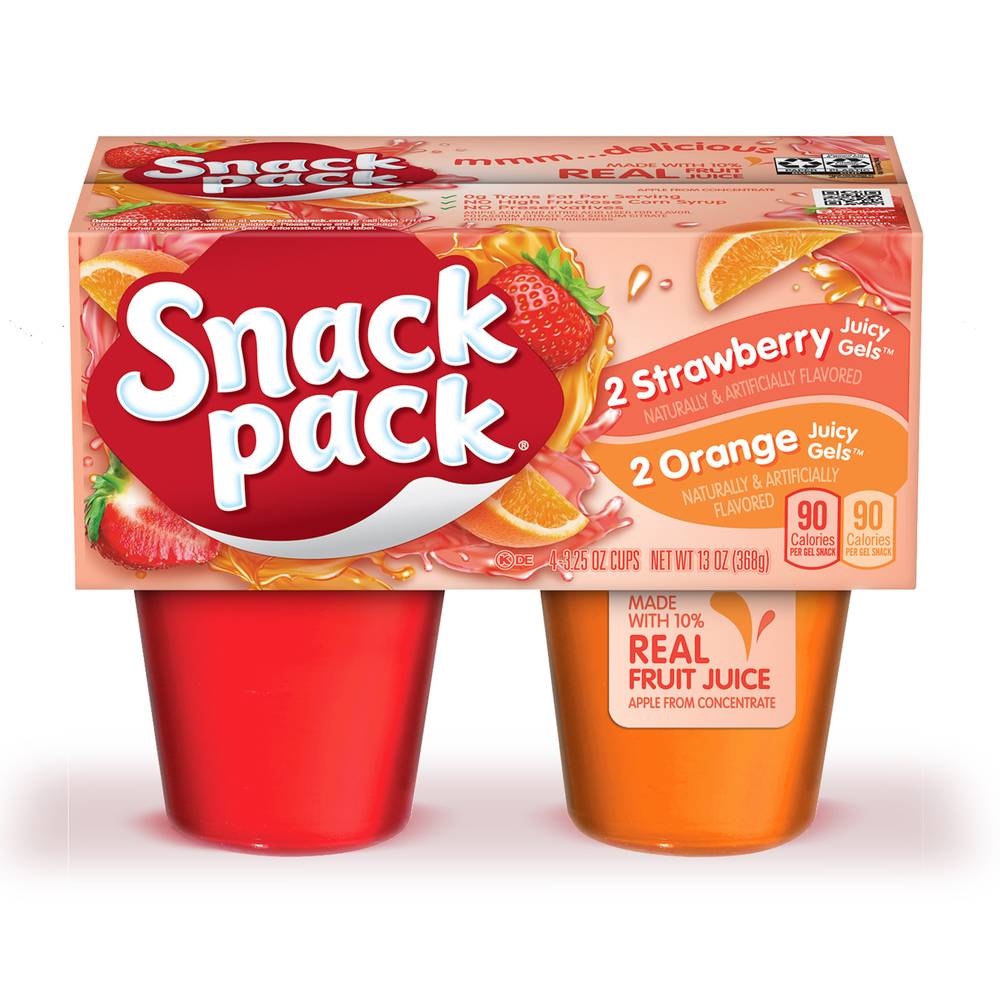 Snack pack Juicy Gels (orange/strawberry)