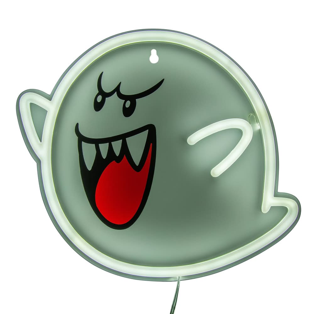 Super Mario Boo Wall Mountable LED Neon Light